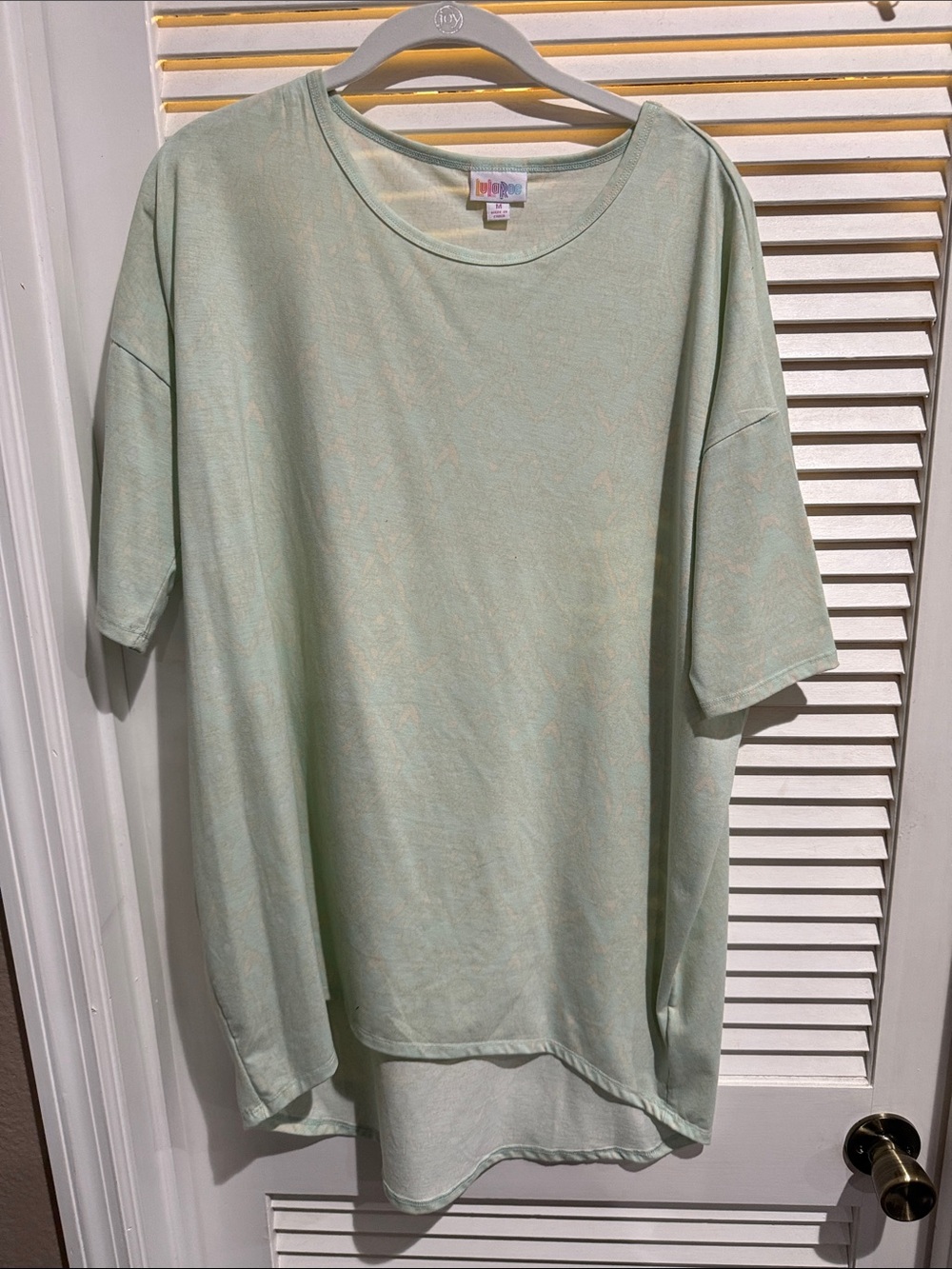 LuLaRoe Kids Short Sleeve Tee in Light Mint